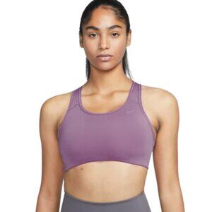 Nike Dri-FIT Racerback Sports Bra | Medium | Mauve Purple | High Support